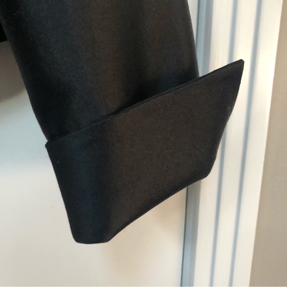 Albert Nipon Wool Silk Blend Black Event Jacket S… - image 4